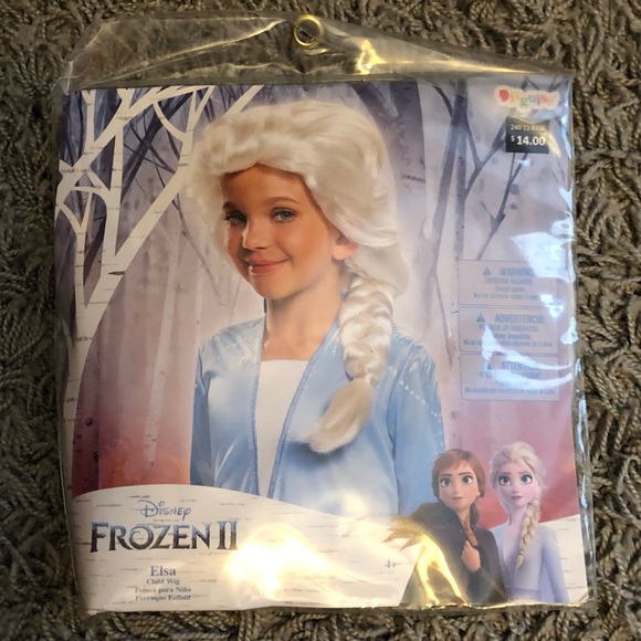 Disney Frozen 2 Elsa Wig Child White main image 0